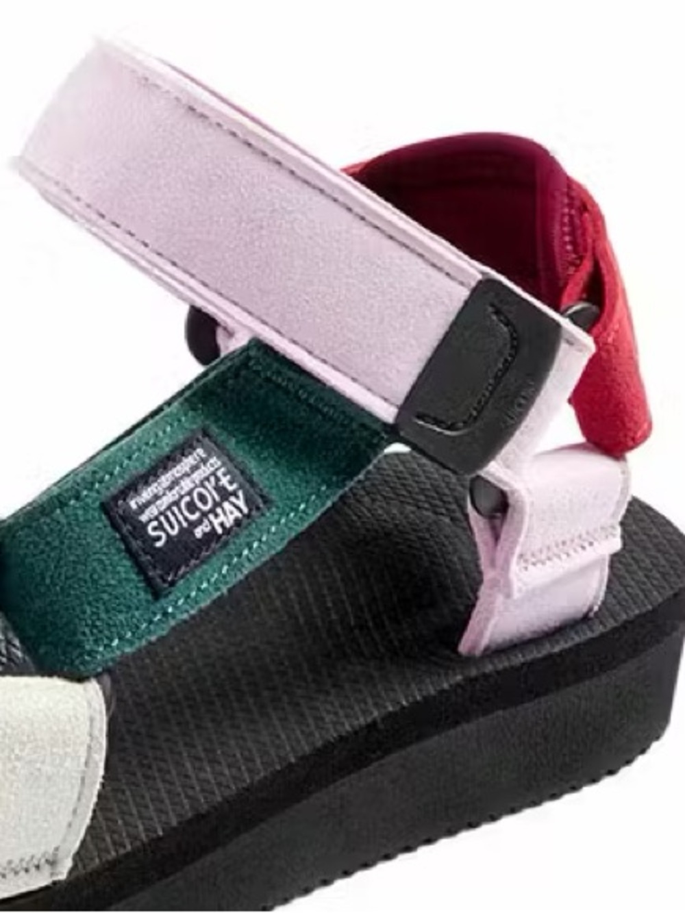 Suicoke X HAY DEPA 2.0 Sandals Size 8 Pink Red Blue Green Urban Sport Colour-Way - Picture 8 of 10